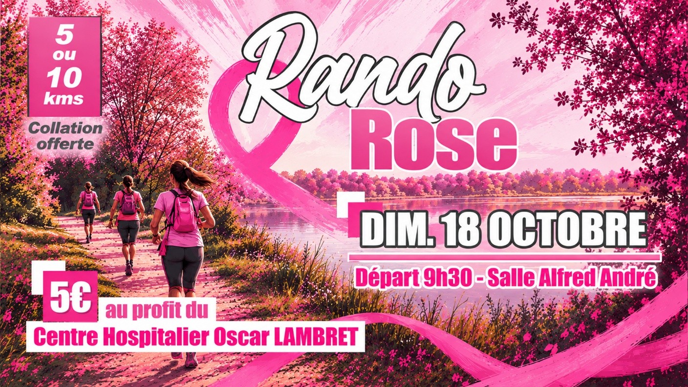 Arques le 18 octobre : participons à la Rando Rose